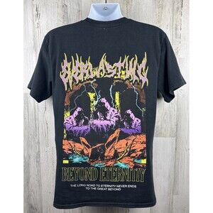 Vitriol Everlasting Beyond Eternity Damnation Distressed T-Shirt Medium (19x28)